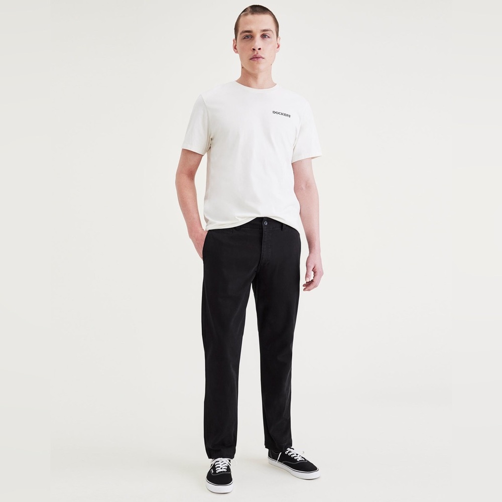 DOCKERS Men’s Slim Tapered In Charcoal Black Size 31/32